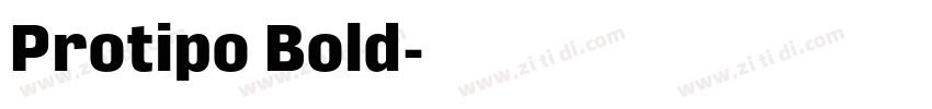 Protipo Bold字体转换